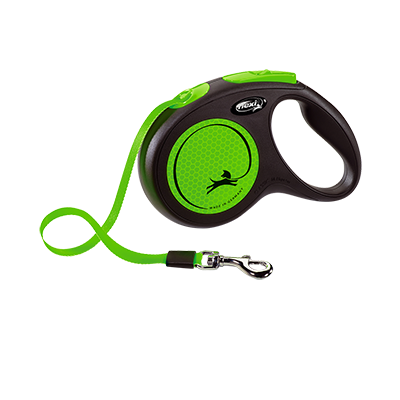 Flexi New Neon Yeşil S 5 m Otomatik Şerit Gezdirme Tasması Max 15 kg 