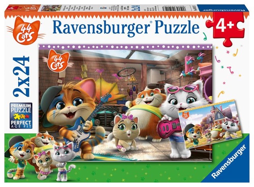 Buffycats 44 Cats Puzzle 2 x 24 Parça (Ravensburger)