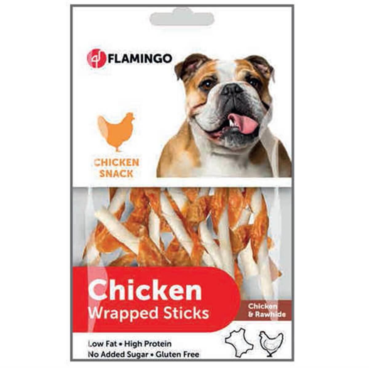 Flamingo Tavuk Sargılı Burgulu Kemik Ödülü 65 gr