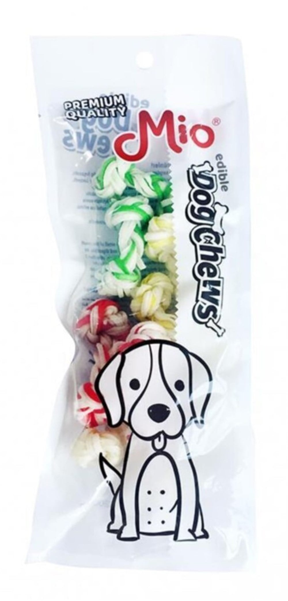 Mio Renkli Düğüm Köpek Çiğneme Kemiği 8li 6 cm 8 gr