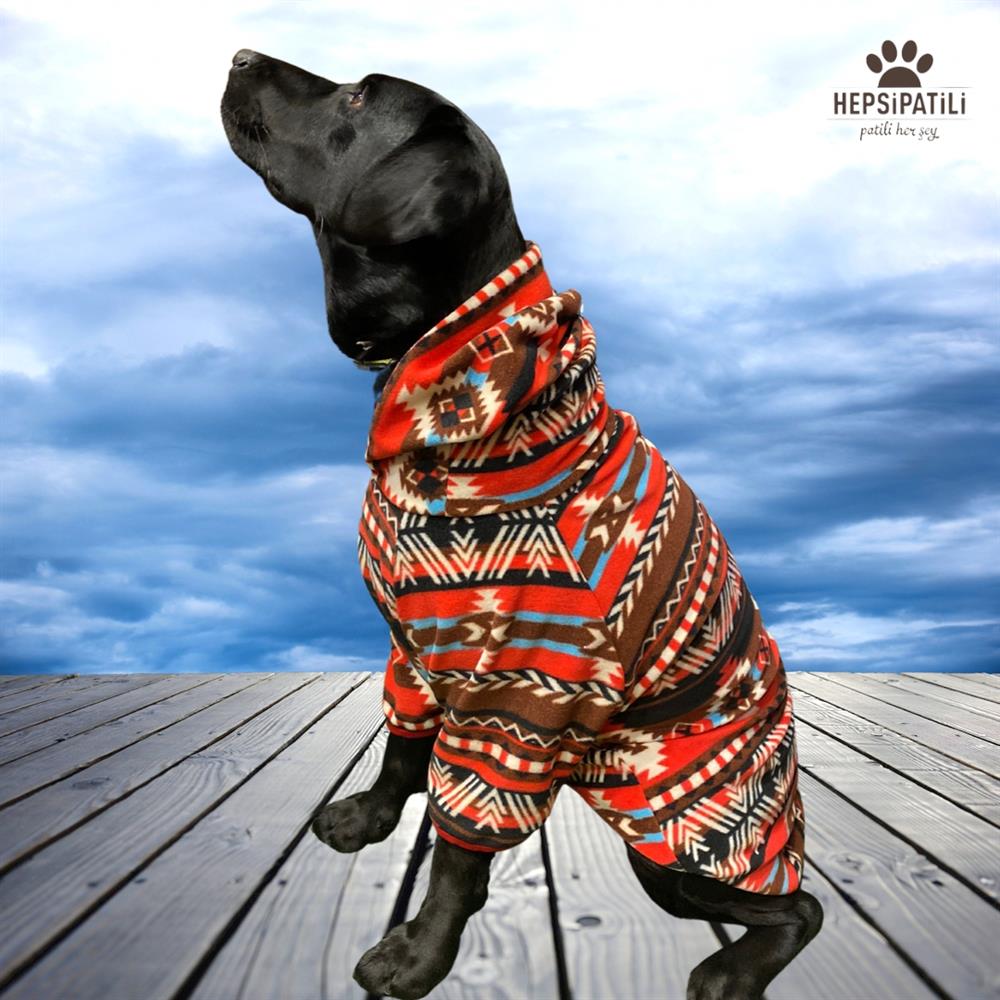 Gedyco Mocca Rug Polar Büyük Irk Köpek Sweatshirtü (21-50 kg arası köpeklere uygundur)