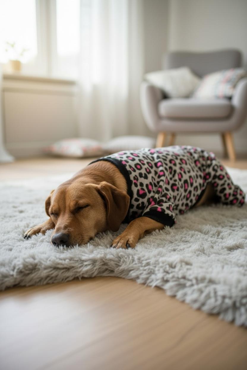 Miniş Pink Leopard Sweatshirt Küçük Irk Köpek Tulumu