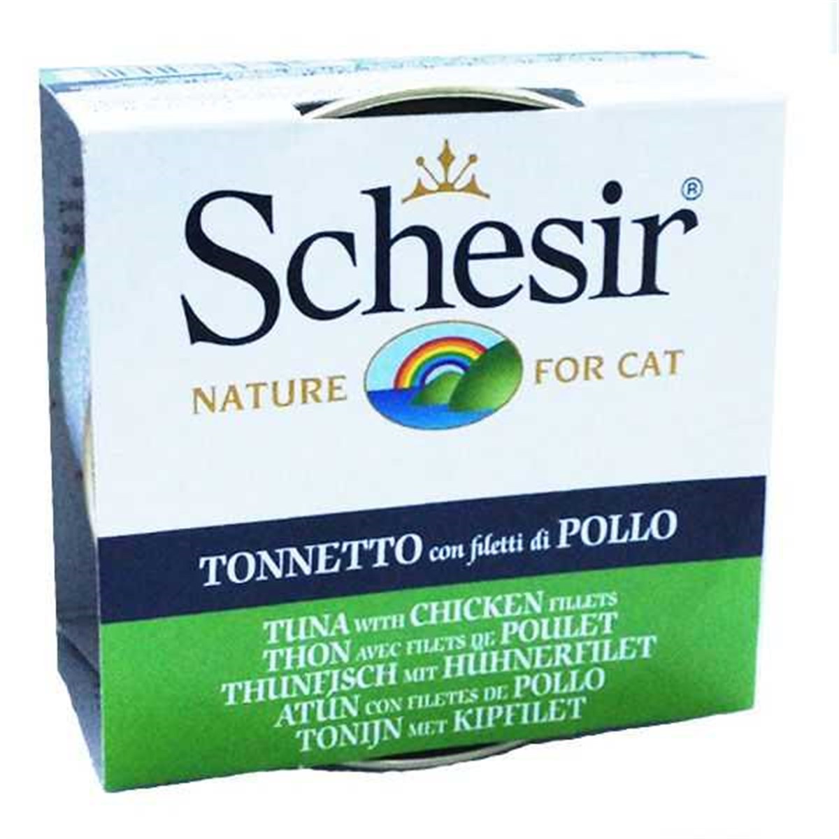 Schesir Jel İçinde Ton Balıklı-Tavuklu 85 gr Konserve Kedi Maması