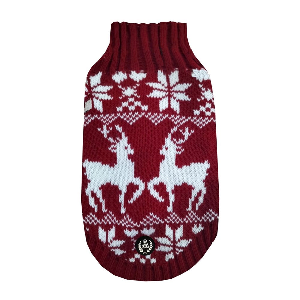 Alphadog Noel Red Küçük Köpek Kazağı