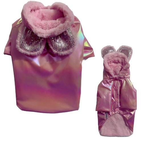 Gedyco Shiny Rose Bear Peluşlu Küçük Irk Köpek Montu