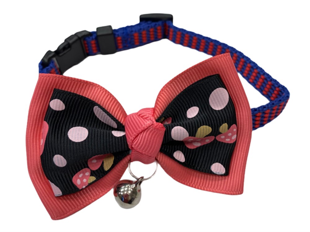 Kedi ve Köpek Zilli Papyon Tasma Mantarlı