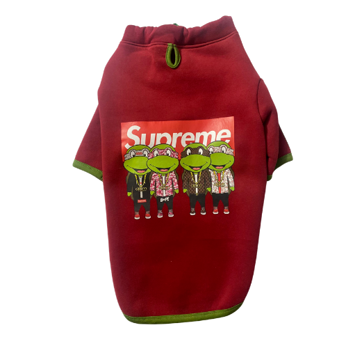 Gedyco Ninja Turtles İçi Polarlı Büyük Irk Köpek Sweatshirtü (21-50 kg arası köpeklere uygundur)