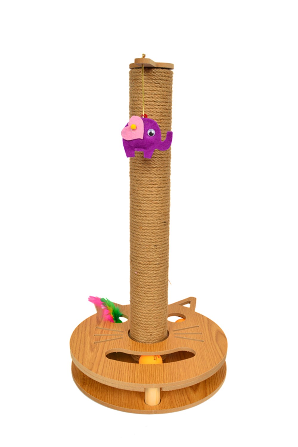 Flip Pet Kedi Desenli Oyun Konsollu Tırmalama Oyuncağı