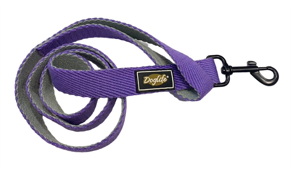 Mor Koton Köpek Gezdirme Tasması (2,5 cm x 120 cm)