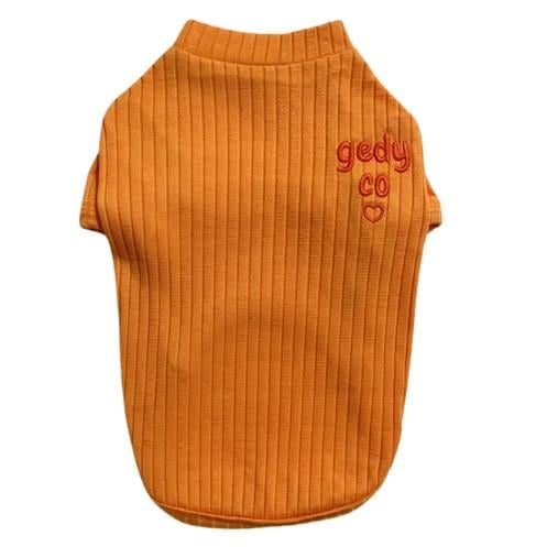 Gedyco Turuncu Basic Küçük Irk Köpek T-shirtü