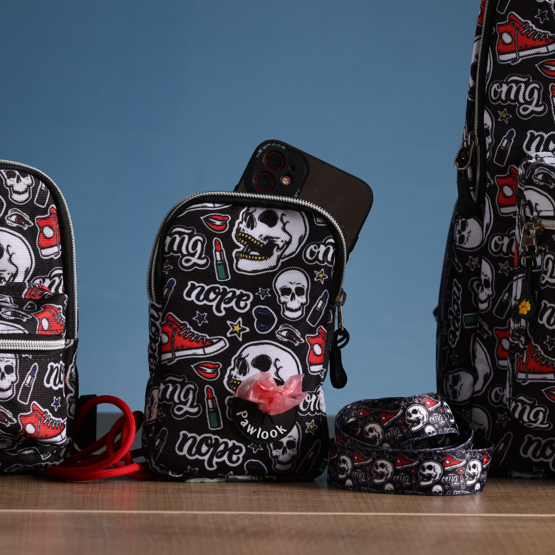 Pawlook Skull Cep Telefonu Çantası - Köpek Kaka Poşeti Çantası