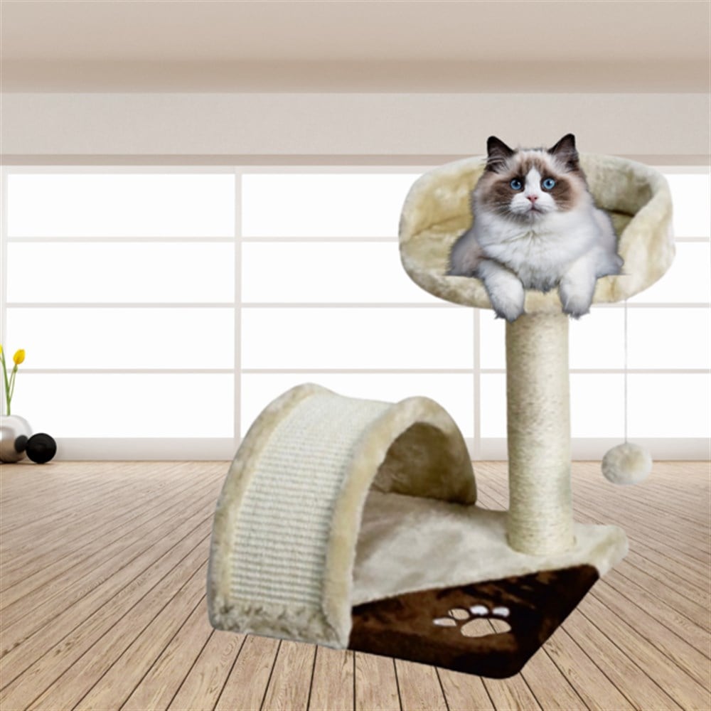 Zampa Köprülü Koltuklu Kedi Tırmalama Ünitesi