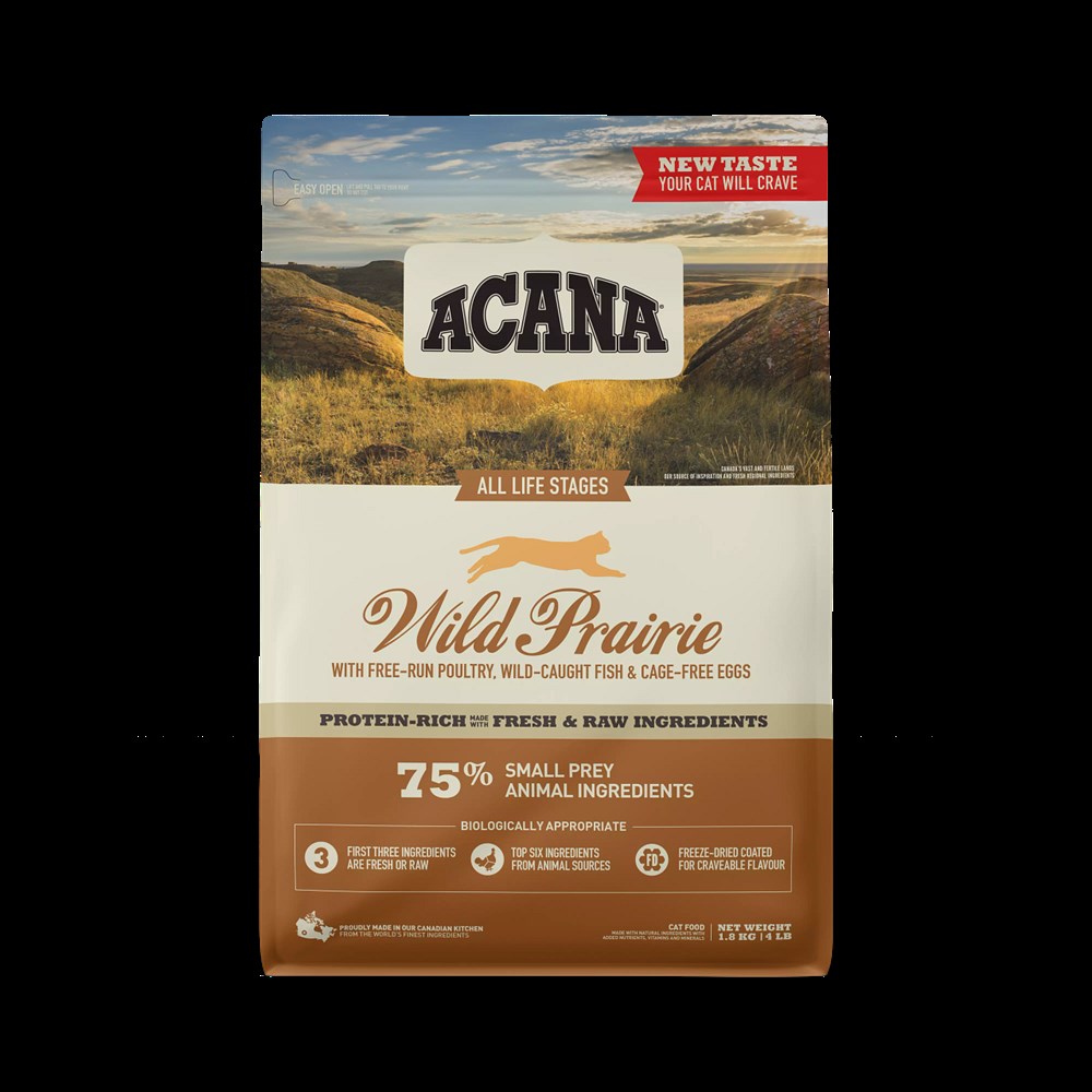 Acana Wild Prairie 1,8 kg Tavuklu ve Göl Balıklı Tahılsız Kedi Maması