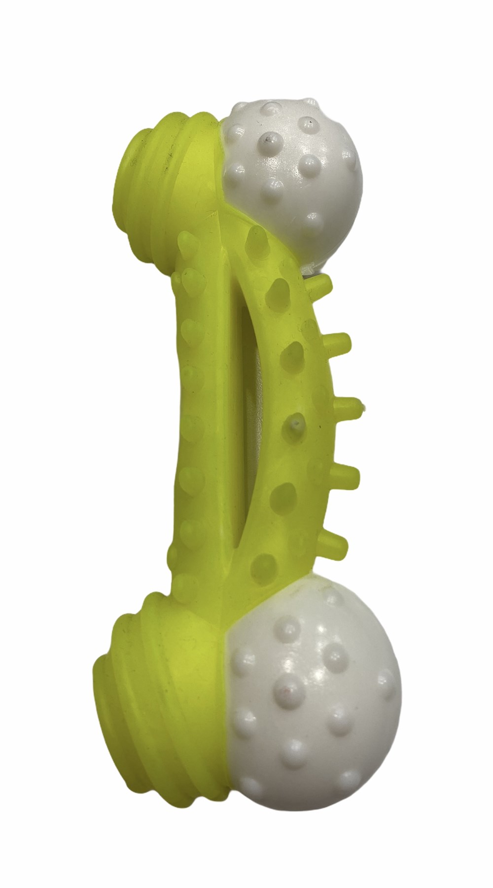 Termo-Plastik Çok Sert Köpek Oyuncağı 17 cm Sarı