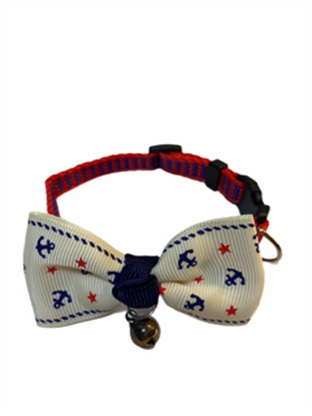 Kedi ve Köpek Zilli Papyon Tasma Denizci