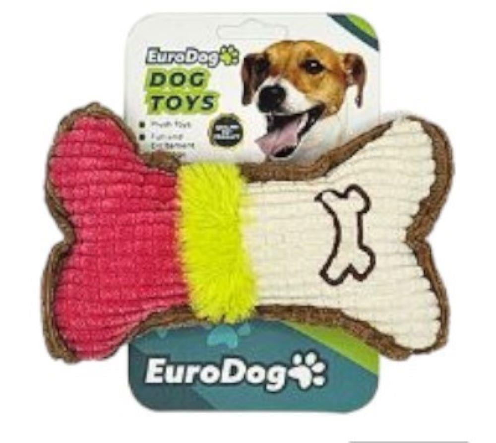 Eurodog Sesli Peluş Kemik Köpek Oyuncağı 16 cm