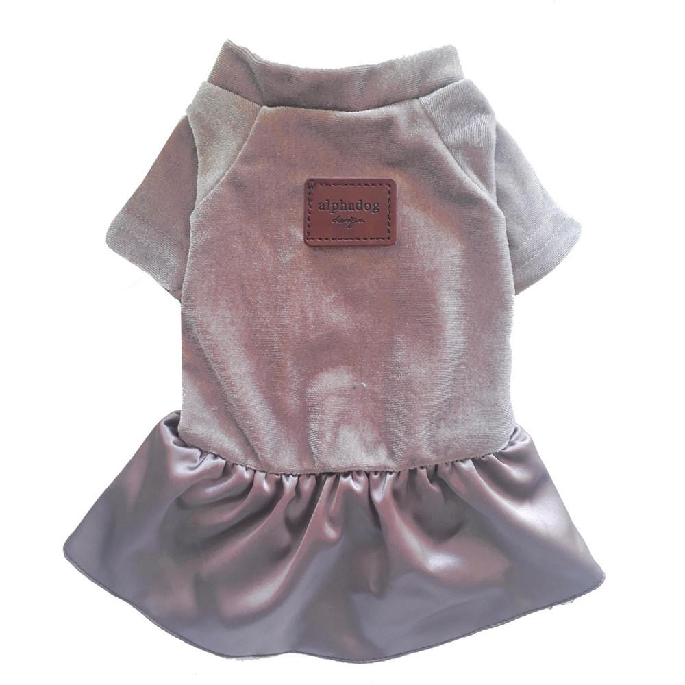 Alphadog Velvet Elbise