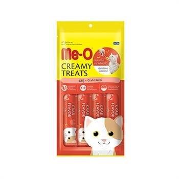 Me-O Creamy Treats Yengeçli ve Ton Balıklı Kedi Sıvı Ödül Maması 4 X15 Gr