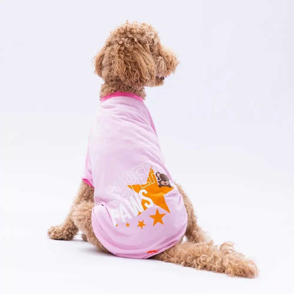 PawStar 24754 Pembe Super Paws Büyük Irk Sweat