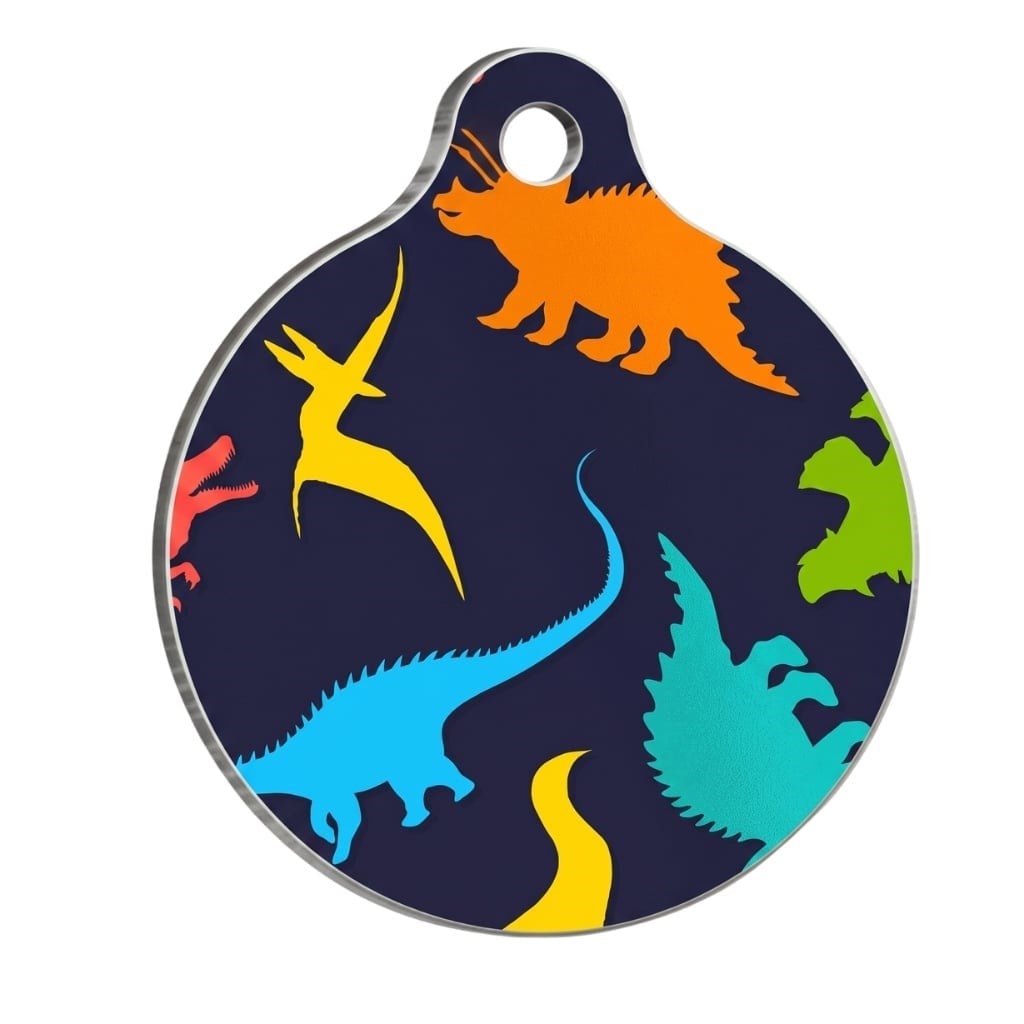 PawStar QR13 Dino Desenli Kedi Köpek İsimliği