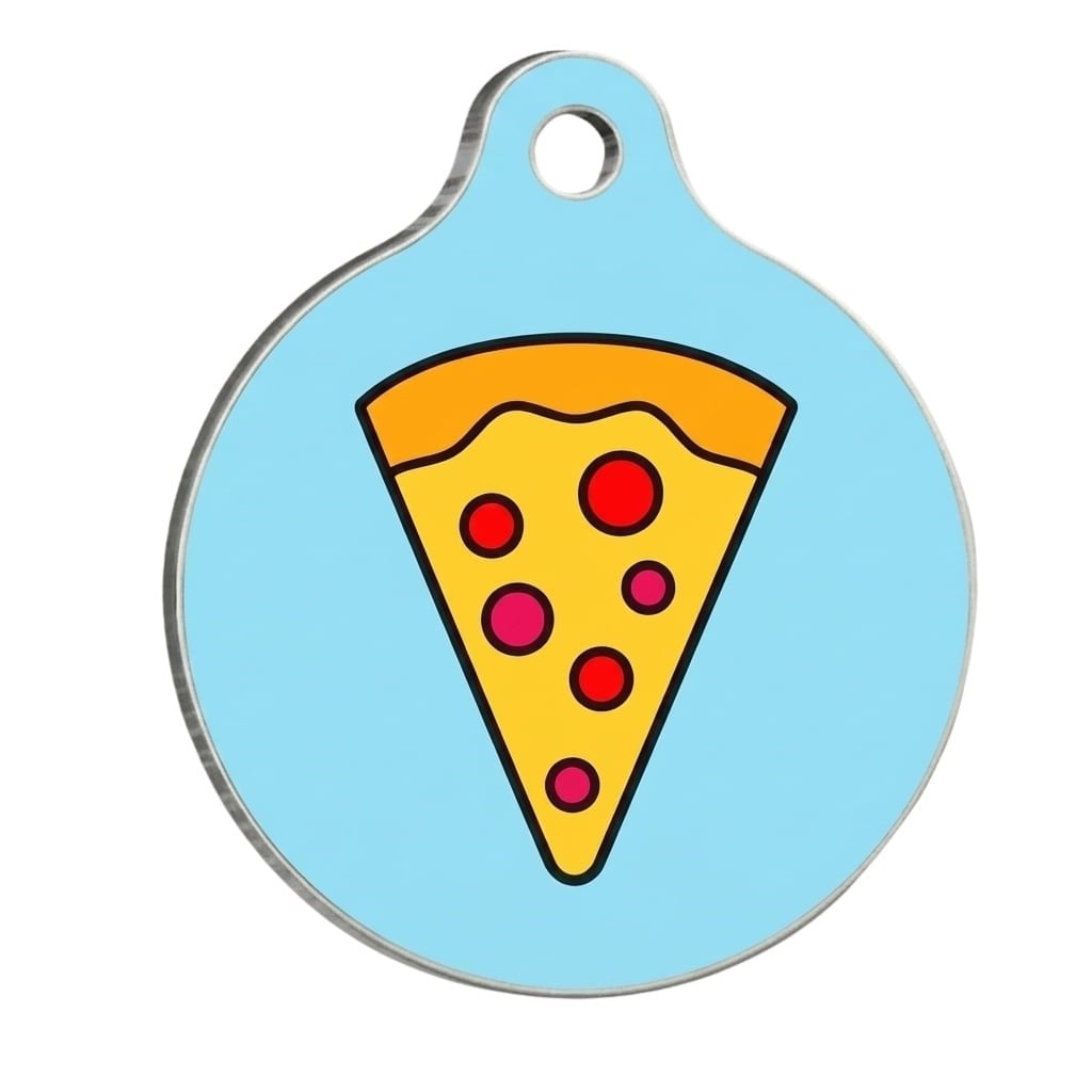 PawStar QR15 Pizza Desenli Kedi Köpek İsimliği
