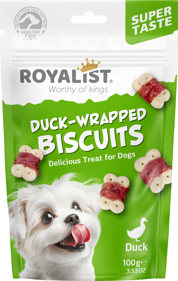 Royalist Dog Biscuits Ördek Eti Kaplı Köpek Bisküvi 100 Gr