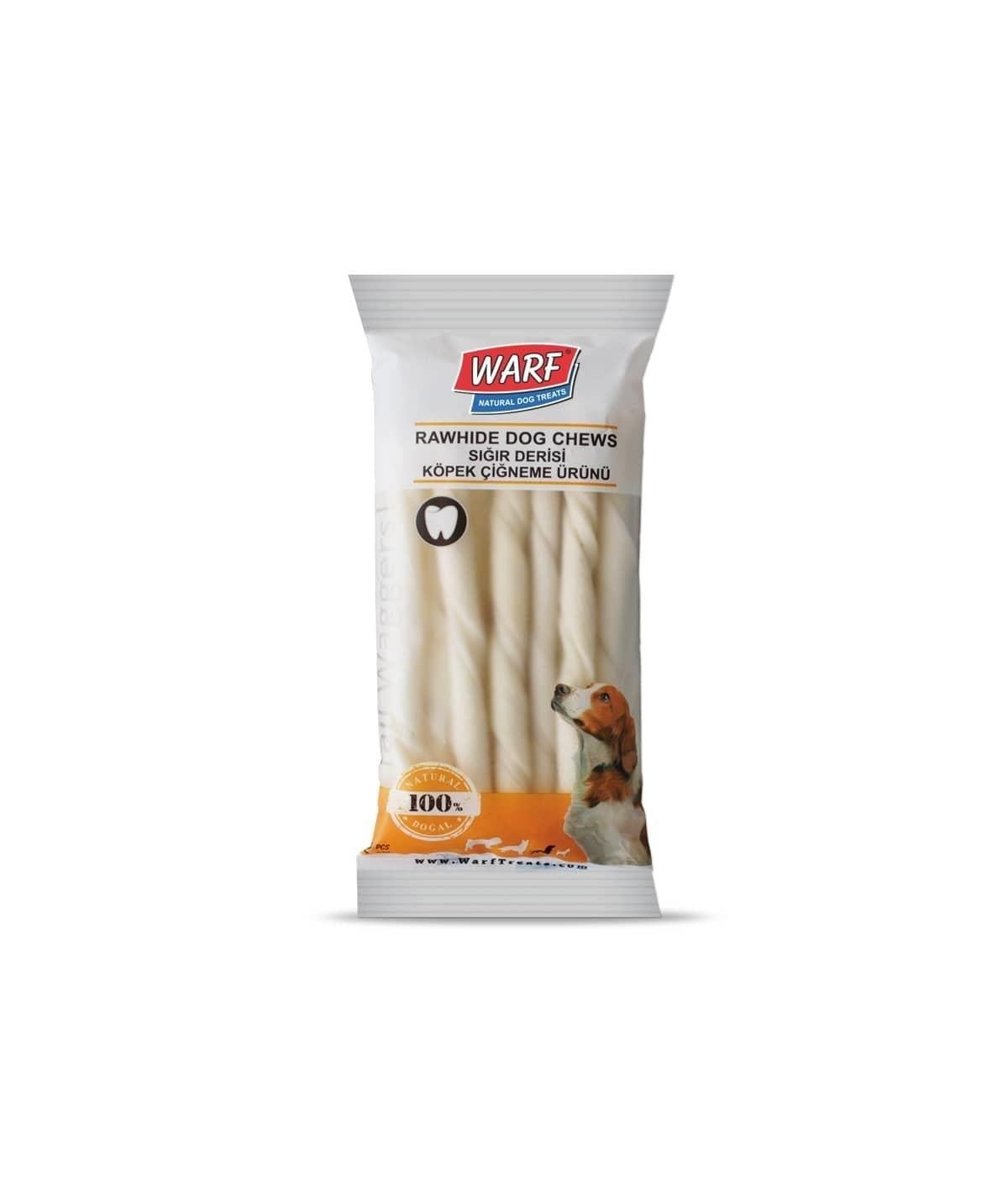 WarfNaturals Beyaz Burgu Kemik 12 Cm 20 li