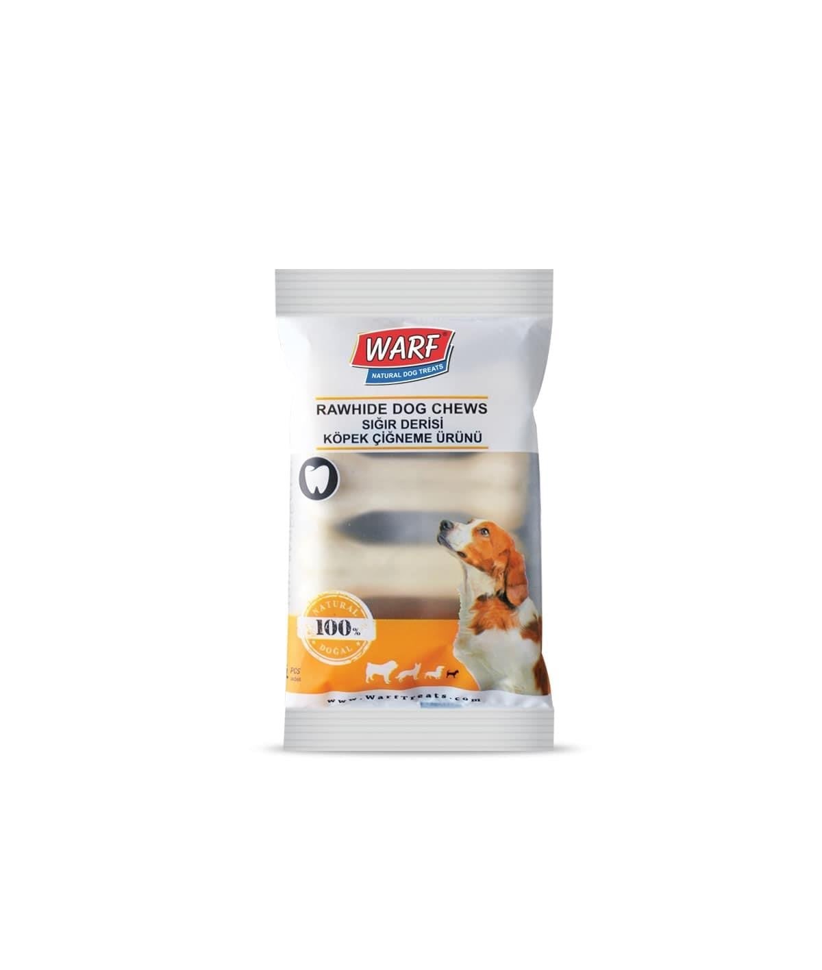 WarfNaturals Beyaz Pres Kemik 7,5 Cm 4 Lü