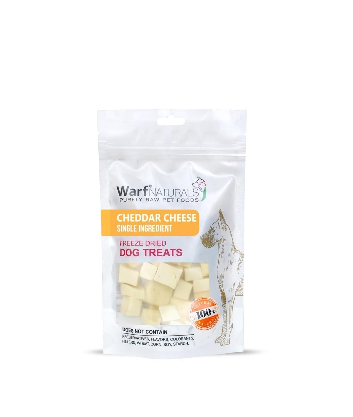 WarfNaturals Freeze Dried - Çedar Peynirli Köpek Ödül Maması 40 Gr
