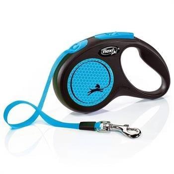 Flexi New Neon Mavi S 5 m Otomatik Şerit Gezdirme Tasması Max 15 kg
