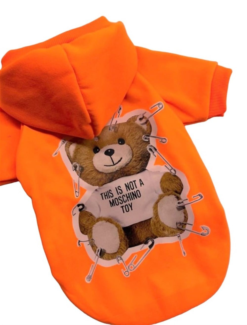 Miniş Orange Teddy Küçük Köpek Sweatshirtü
