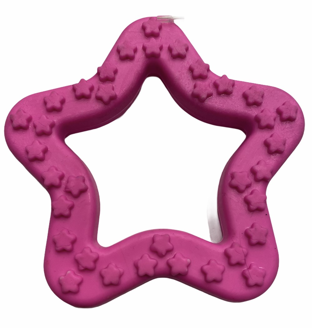Doglife Pembe Kauçuk Yıldız Köpek Diş Kaşıma Oyuncağı 8 cm