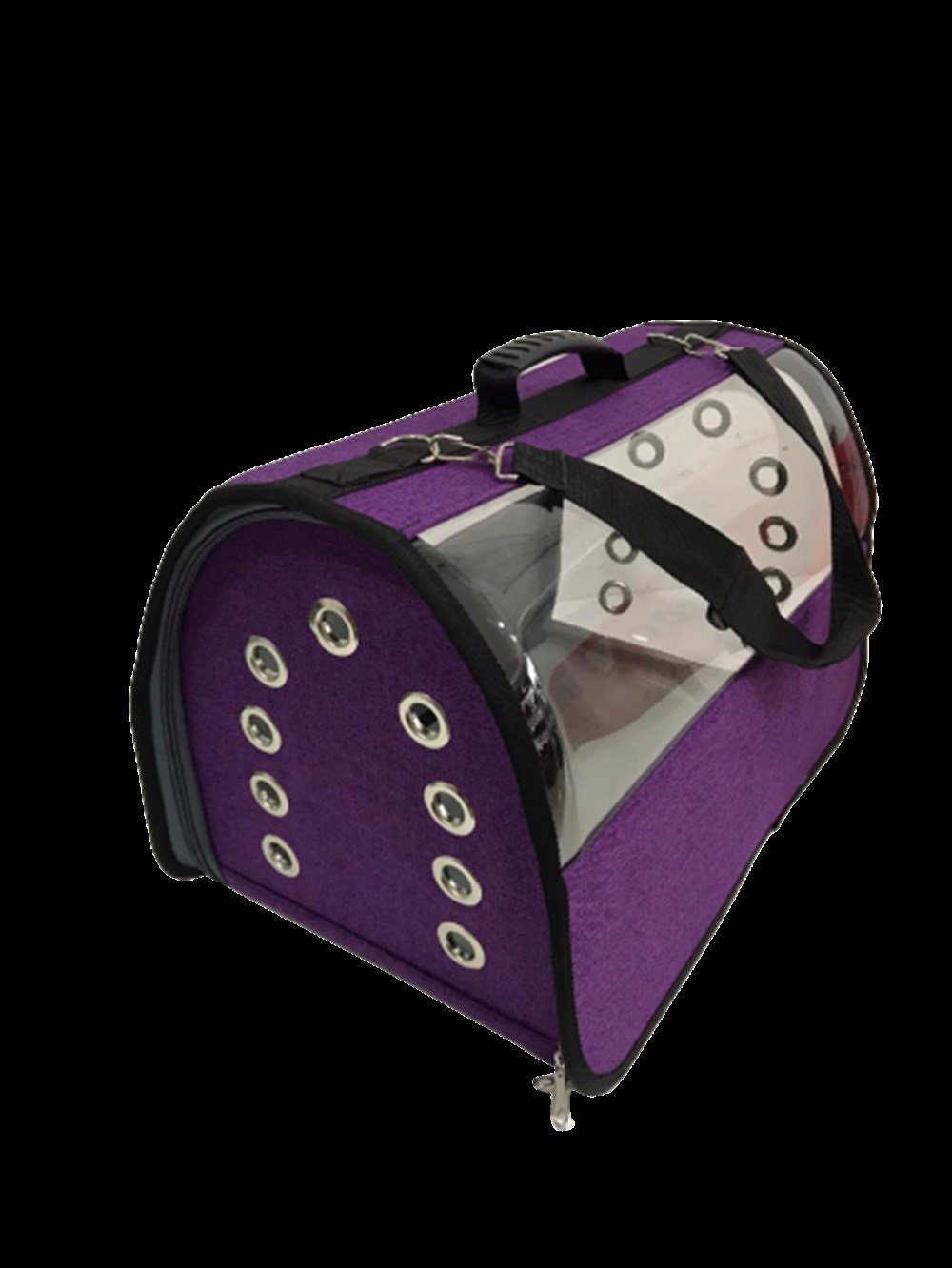 Pet Pretty FlyBag Şeffaf Mor Taşıma Çantası 49 cm x 30 cm x 30 cm