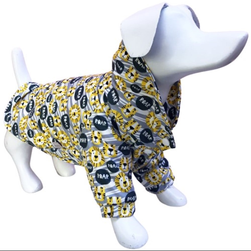 Gedyco Lion Su Geçirmez içi Polarlı Küçük Irk Köpek Montu  (2-8 kg arası köpeklere uygundur)