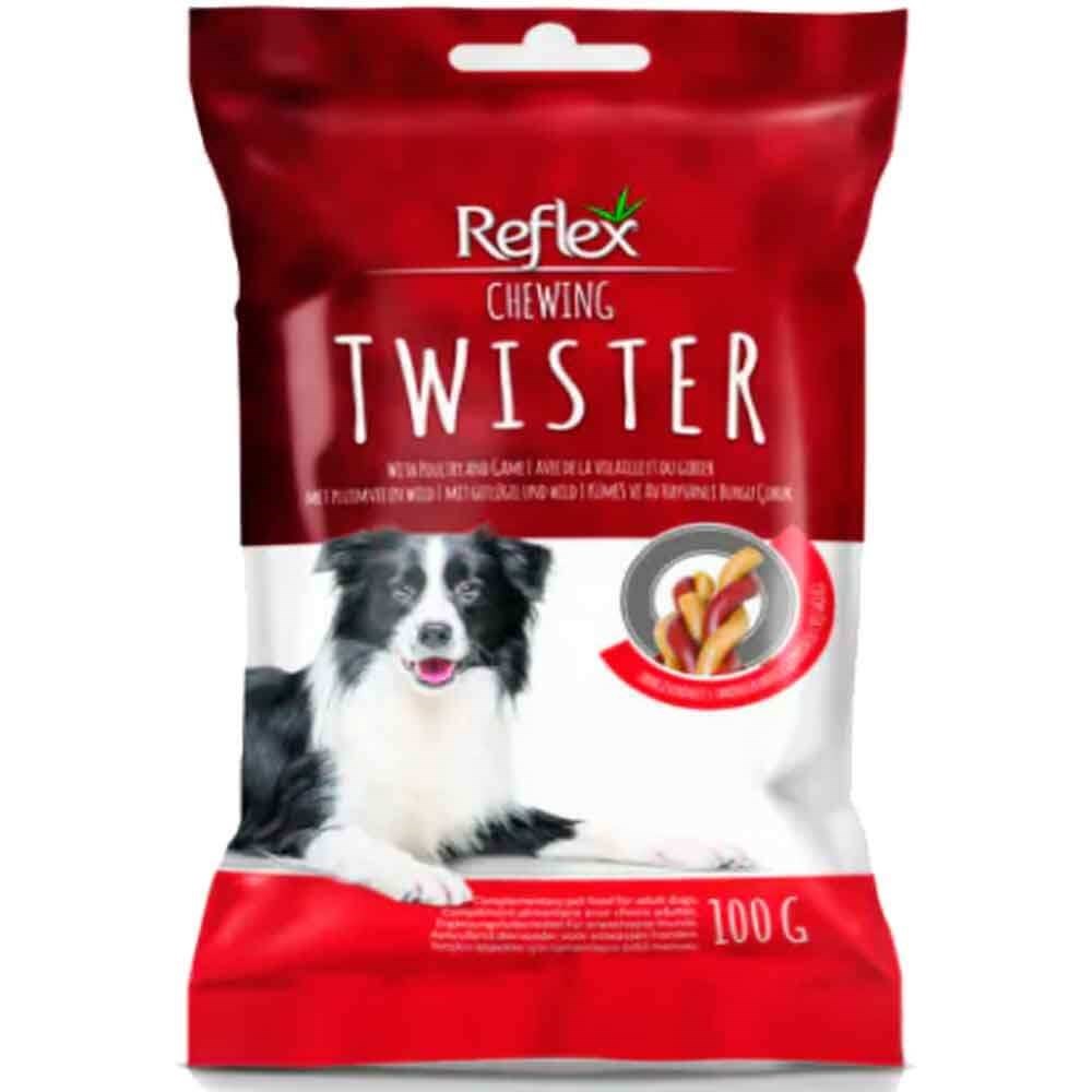 Reflex Twister Ay Hayvanlı Burgu Köpek Ödül Çubuğu 5 adet - 100 gr
