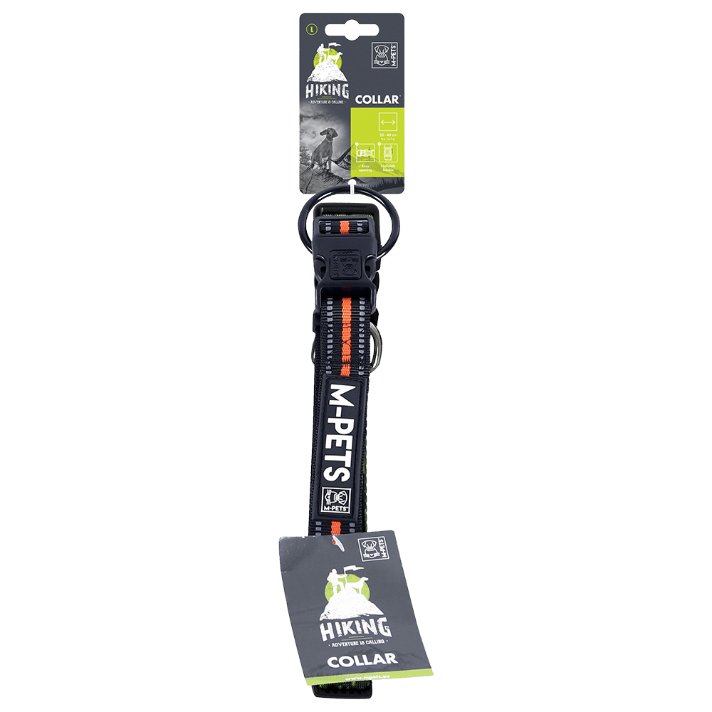 M-Pets Hiking M Kilit Mekanizmalı, Reflektörlü Boyun Tasması (Boyun 30 - 50 cm)
