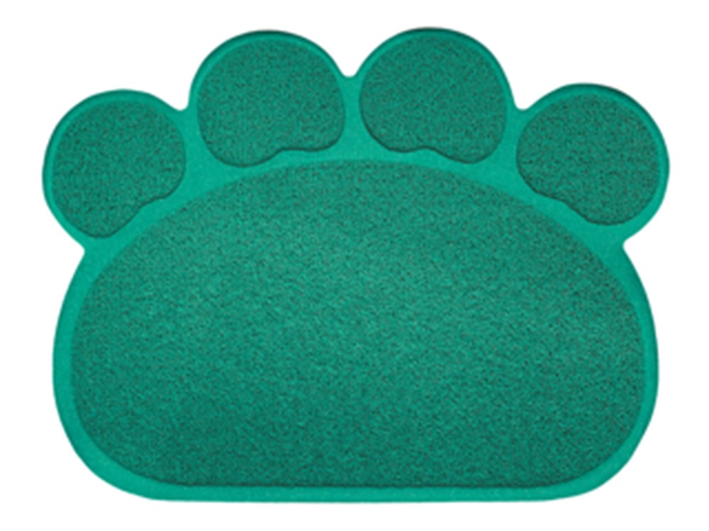 Pati Şekilli Kedi Kumu Paspası Yeşil 60 x 45 cm