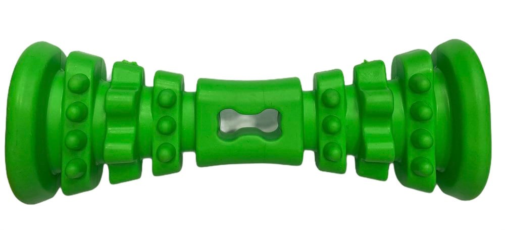Zampa Ödül Doldurulabilen Yeşil Kauçuk Köpek Diş Kaşıma Oyuncağı 18 cm