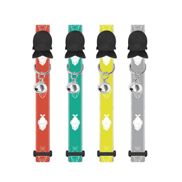 Nunbell Balık Desenli Zilli Kedi Boyun Tasması