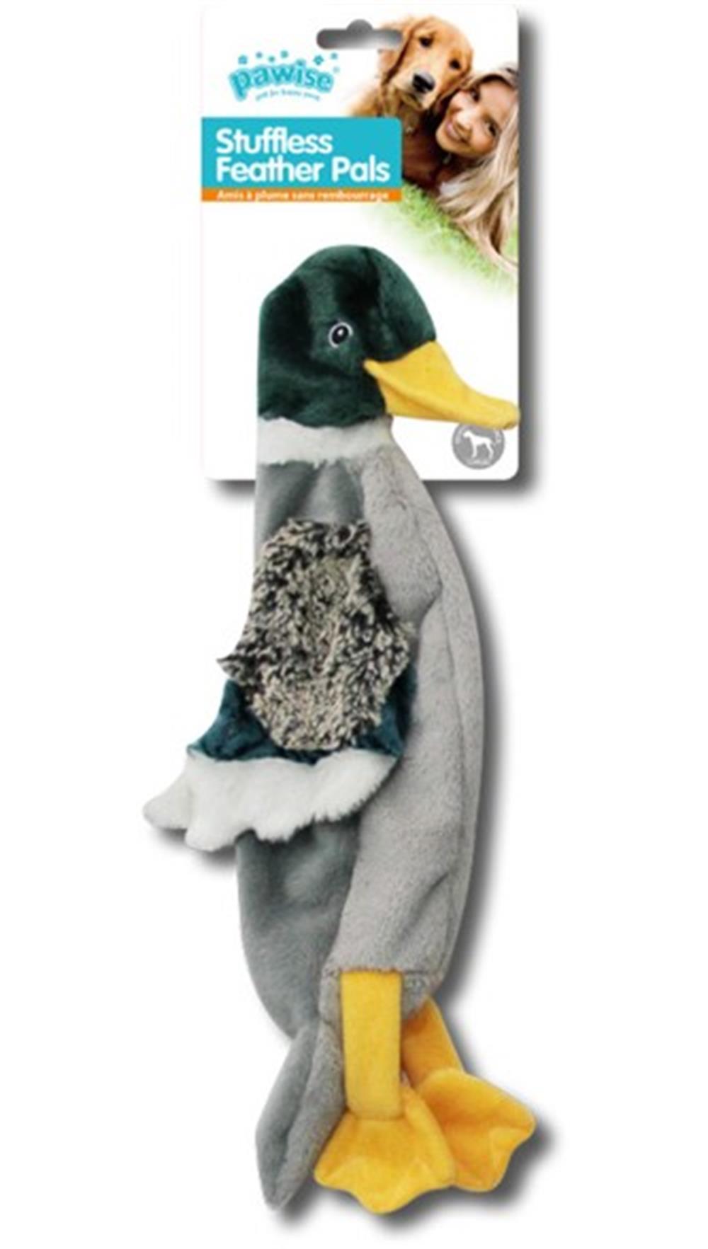 Pawise Stuffless Duck Yumuşak Peluş Köpek Oyuncağı 35 cm