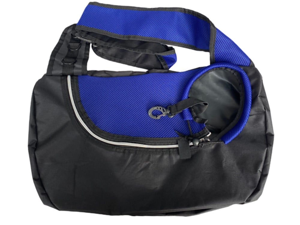 Postacı Tipi Çapraz Kedi ve Köpek Taşıma Çantası Gece Mavisi 