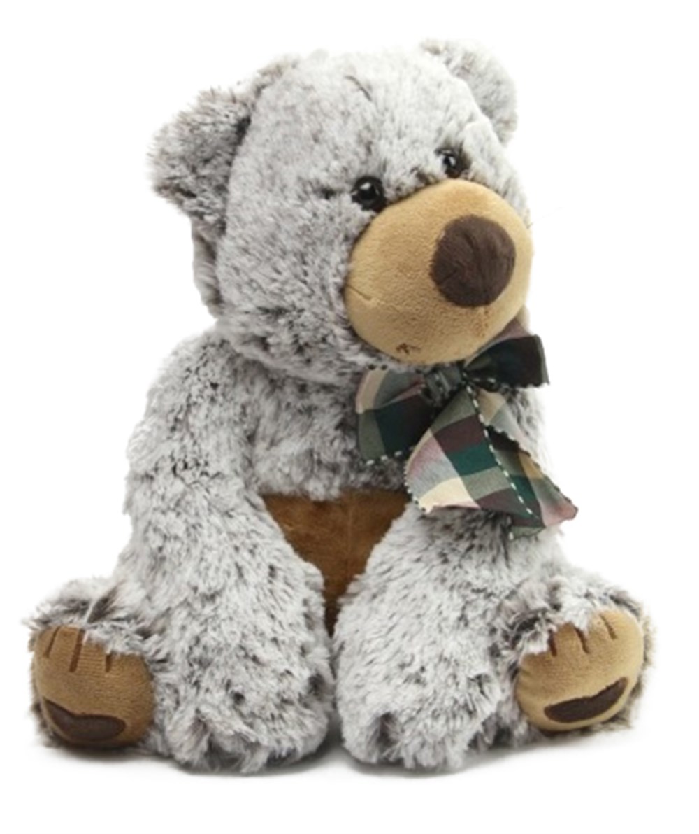 Yan Bakan Yumuşacık Peluş Ayıcık 27 cm Gri