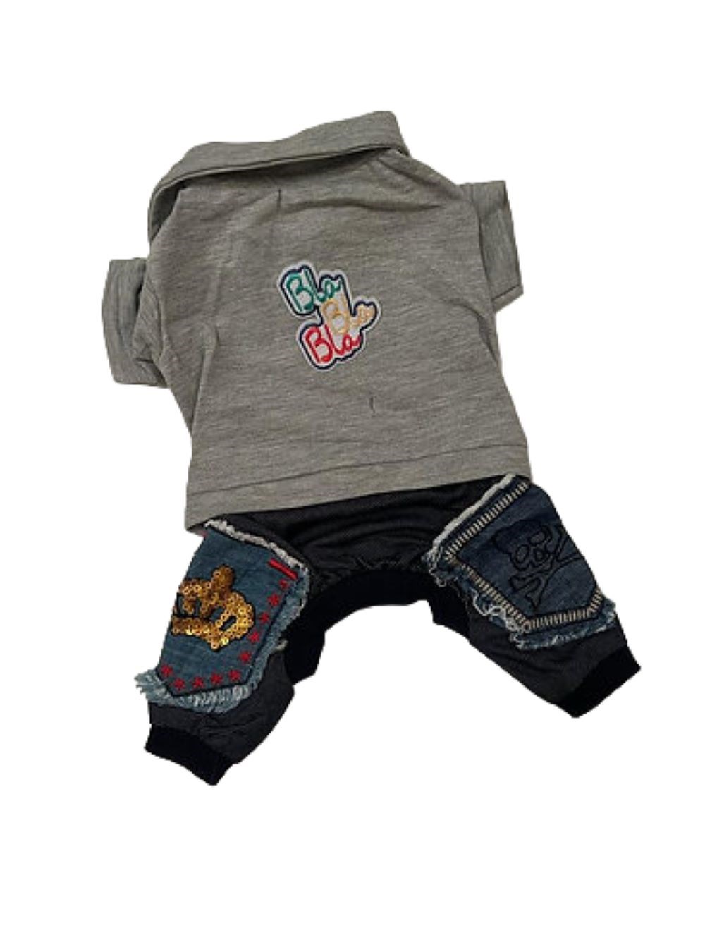 Miniş Gri Bla Bla Küçük-Orta Irk Köpek Tulumu