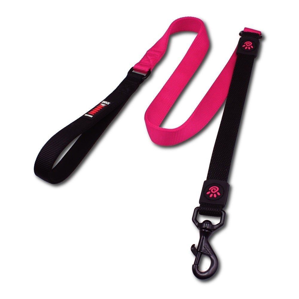 Doco Bungee Şok Emici Çift Katmanlı Köpek Gezdirme Kayışı 3 cm x 120 cm Pink L/XL