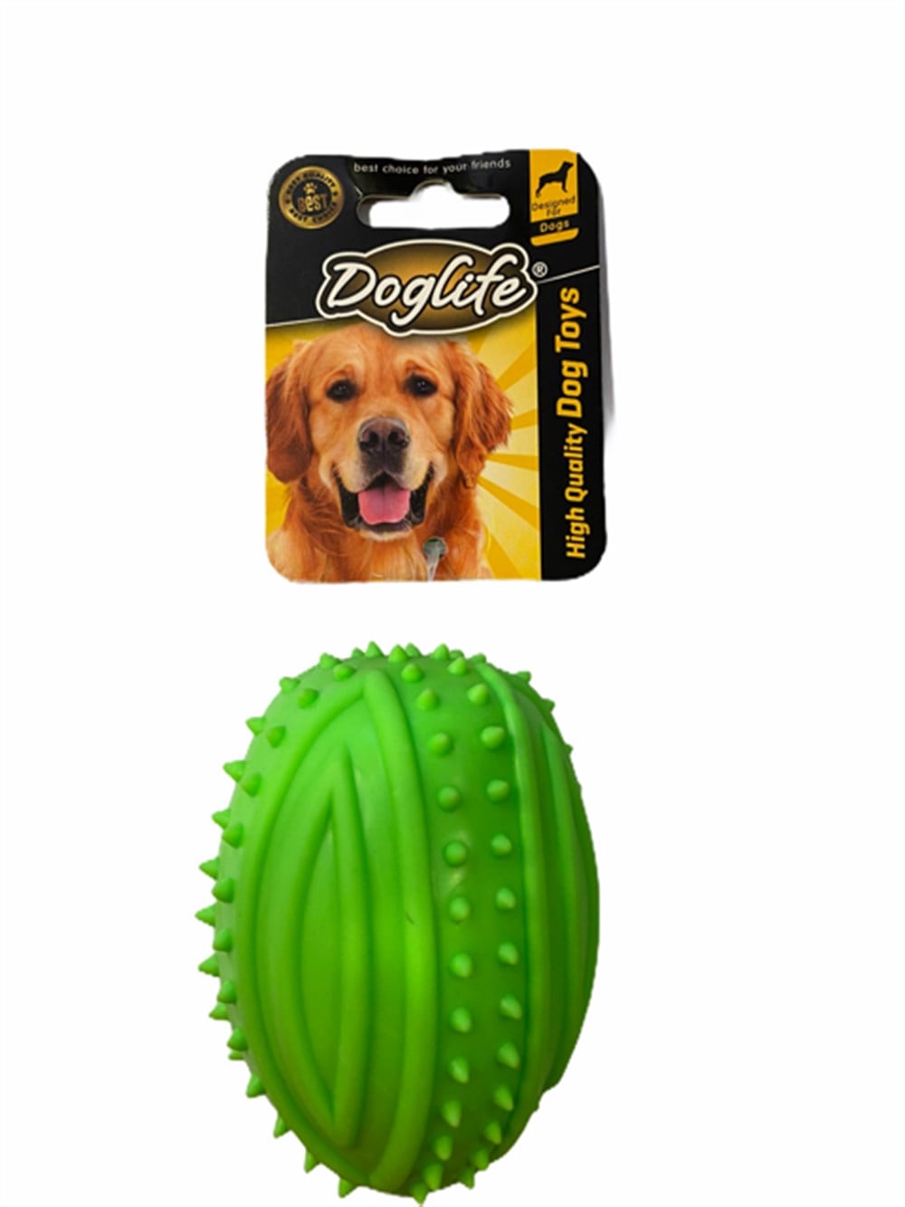 Sesli, Plastik Top Köpek Oyuncağı 7 cm