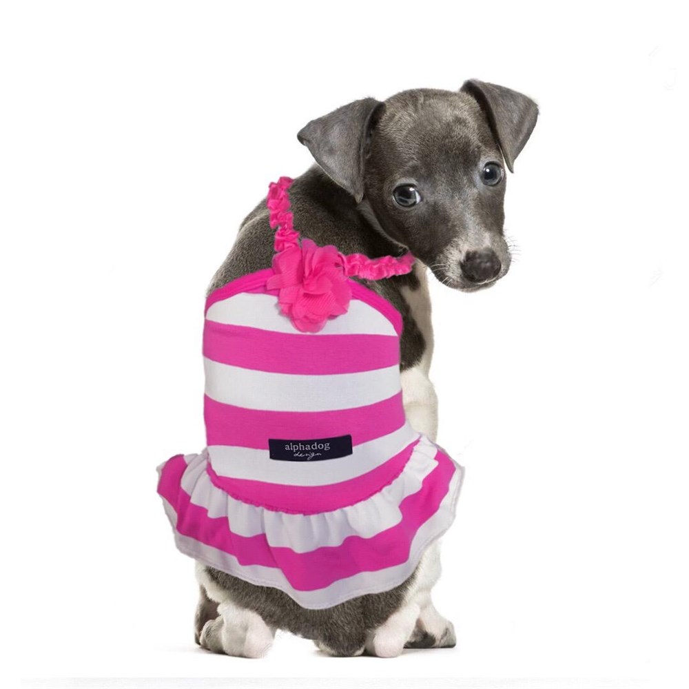 Pembe Beyaz Çizgili T-shirt