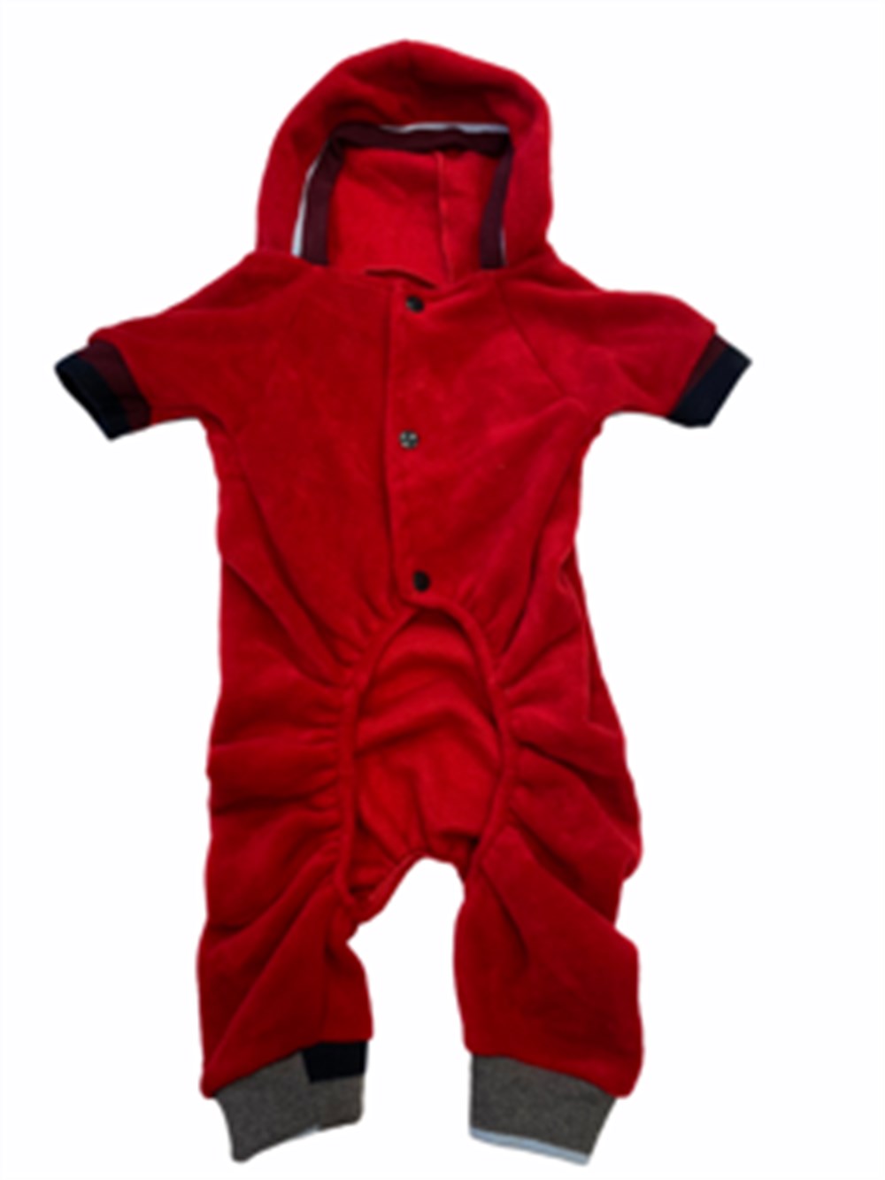 ÖZEL FİYAT! Kıpkırmızı Polar Tulum Sırt: 48 cm