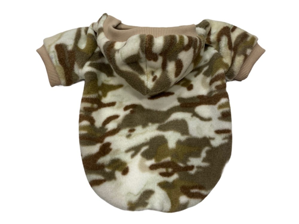 Kapüşonlu Kamuflaj Köpek Poları