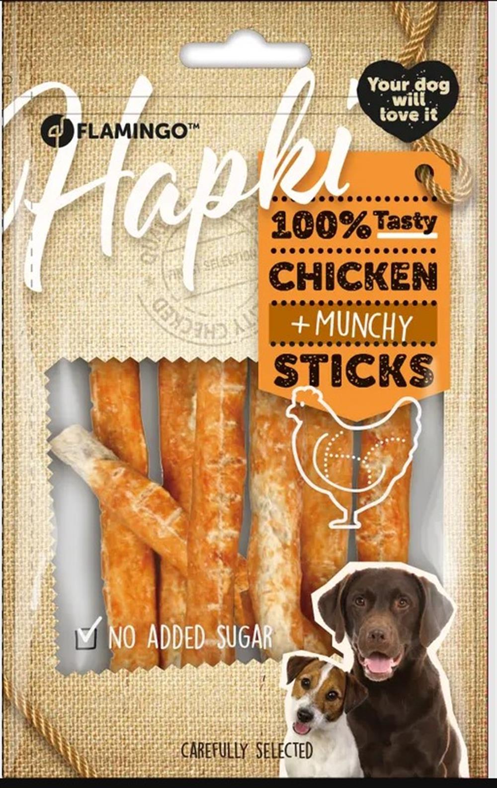 Flamingo Hapki Munchy Sticks Tavuk Etli Köpek Ödül Çubukları 80 Gr - 5li Paket