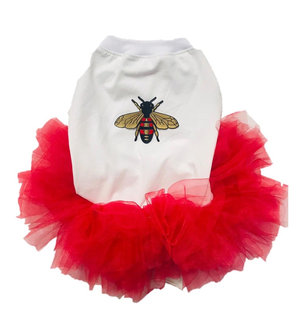 Gedyco Küçük Irk Köpek için Arı Tütülü Elbise